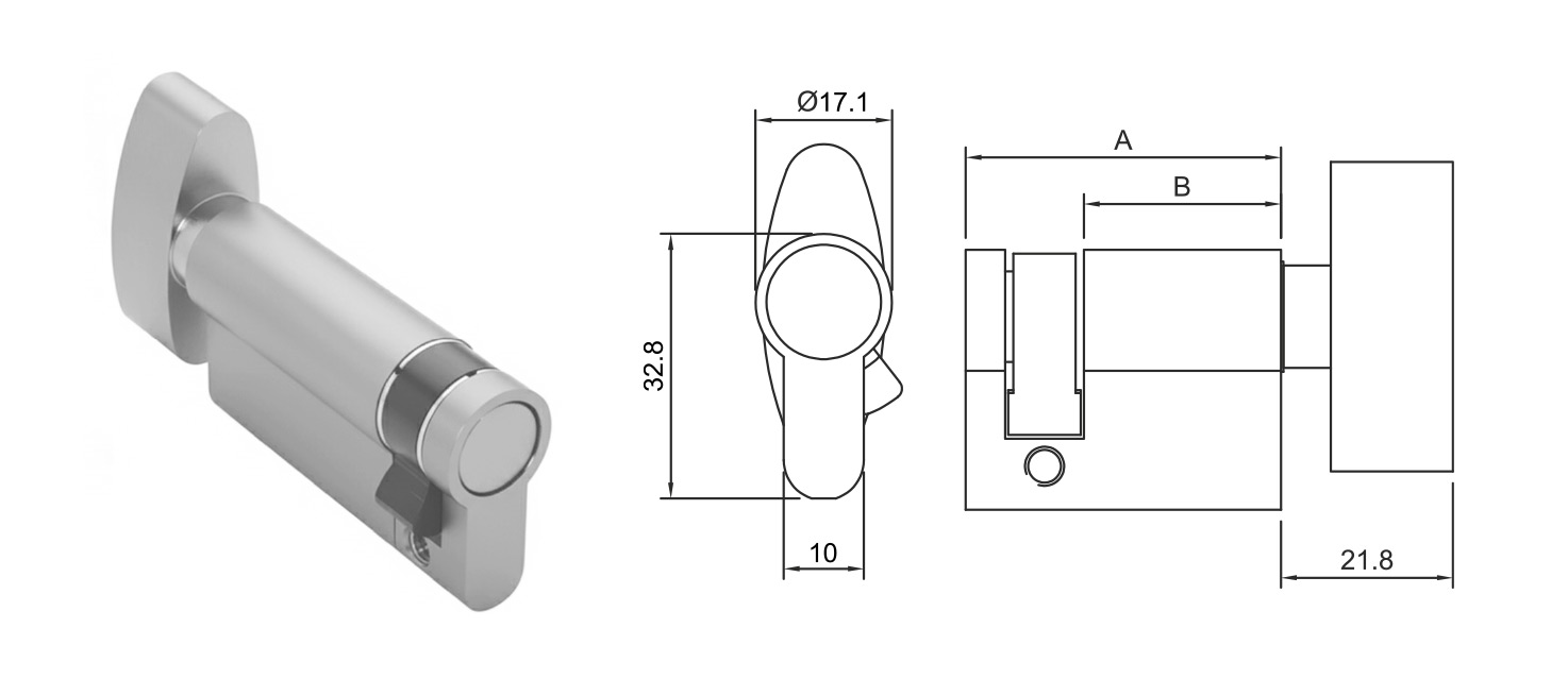 Euro-Profile-Half-Cylinder-With-Knob