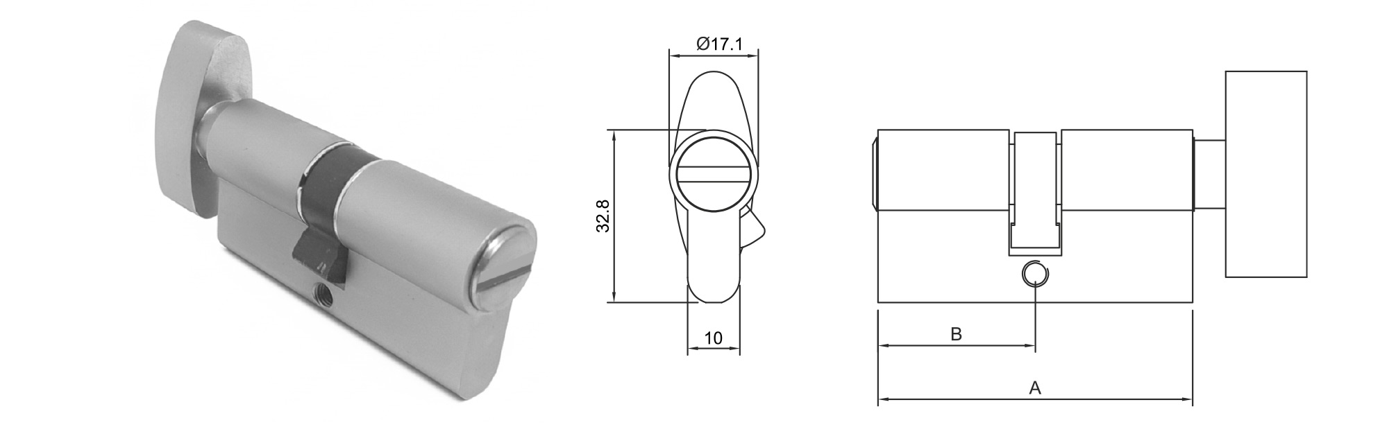 Euro-Profile-Keyless-Cylinder